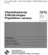 Väestölaskenta Folkräkningen Population census