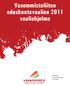 Vasemmistoliiton eduskuntavaalien 2011 vaaliohjelma