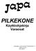 PILKEKONE Käyttöohjekirja Varaosat