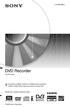 DVD Recorder RDR-DC105/DC205/DC505. Käyttöohjeet