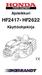 Ajoleikkuri HF2417 HF2622. Käyttöohjekirja