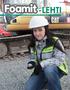 -LEHTI 1/2013 www.foamit.fi Ympäristöystävällistä eristemateriaalia kierrätyslasista