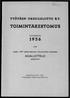 TYÖVÄEN URHEILULIITTO R.Y. TOIMINTAKERTOMUS VUODELTA 1956. seki. vuoden 1957 sääntömääräisen liittoneuvoston kokouksen ASIALUETTELO.