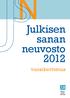 Julkisen sanan neuvosto 2012. vuosikertomus
