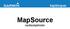 käyttöopas MapSource karttaohjelmisto