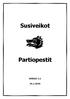 Susiveikot. Partiopestit VERSIO 3.1