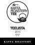 KAFFA ROASTERY TEE TEELISTA 2015 HINNASTO ALV 0%