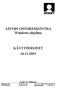 ASTERI OSTORESKONTRA Windows-ohjelma KÄYTTÖOHJEET 16.11.2001