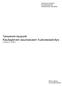 Tampereen kaupunki Kaukajärven asuinalueen hulevesiselvitys Luonnos 31.10.2007