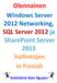 Olennainen Windows Server 2012 Networking, SQL Server 2012 ja SharePoint Server 2013 hallintojen in Finnish