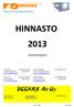 HINNASTO 2013 YHTEYSTIEDOT