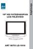 19 HD-YHTEENSOPIVA LCD-TELEVISIO. Käyttöohje ART MITO LD-1910