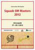 Squash SM Masters 2012