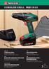 CORDLESS DRILL PABS 18 A1