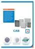CAB. Fibox CAB. Etulevyn korkeus Iskunkestävä muotoilu RoHS-yhteensopiva