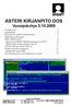 ASTERI KIRJANPITO DOS Vuosipäivitys 3.10.2008