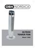 HI-TECH TOWER FAN. Model 1385