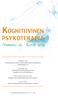 psykoterapia Numero 10 Kevät 2013 Anttonen, Seppo Psykoterapia ja muutos omiin psykoottisiin kokemuksiin suhtautumisessa