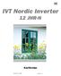FIN. IVT Nordic Inverter 12 JHR-N. Käyttöohje. Osanumero: 14860. Painos: 1.0