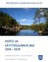 HOITO- JA KÄYTTÖSUUNNITELMA 2015 2025