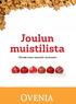 Joulun muistilista. - Tärkeää tietoa taloyhtiön asukkaalle -