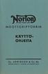 imorton) KÄYTTÖ- OHJEITA MOOTTORIPYÖRÄIN M 9 RBO? TRAOt MARK +^^ Oy. ARWIDSON & Co Ab LÖNNROTINKATU 7 HELSINKI M.P.OSASTO 35191