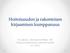 Hoitoisuuden ja rakenteisen kirjaamisen kumppanuus. Pia Liljamo, erikoissuunnittelija, TtM Pohjois-Pohjanmaan sairaanhoitopiiri 16.5.