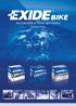 MOTORCYCLE & SPORT BATTERIES. Tekniset tiedot