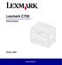 Lexmark C750. Asennusopas. Elokuu 2001. www.lexmark.fi