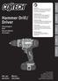 Hammer Drill/ Driver. Art.no Model 40-9535 CDI218CL. Skruvdragare Drill Ruuvinväännin Schrauber ENGLISH SVENSKA NORSK SUOMI DEUTSCH