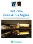 2015-2016 Lean & Six Sigma