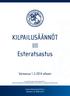 KILPAILUSÄÄNNÖT III Esteratsastus