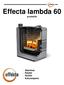 Effecta lambda 60. puukattila. - Asennus - Käyttö - Huolto - Kokoonpano