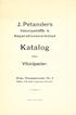 Katalog. J. Petanders. vilocipeder. Reparationsverkstad. Velocipedaffär & Wasa, Wasaesplanaden N:o 9. öfver