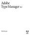 Adobe. Type Manager 4.1. Käyttöopas