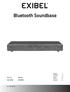 Bluetooth Soundbase. Art.no. Model 38-6259 BX3000. English 3 Svenska 9 Norsk 15 Suomi 21 Deutsch 27. Ver. 20140319