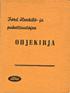 3md Meakliä- (a. pakettiautojen. OHJEKIRJA