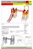 TOIMINTAVÄLINEIDEN TARJOUSPYYNNÖN TARJOUSKORTTI 2011. Leikkimisalue / Putoamisalue putoamiskorkeus. 2,20 m 7,6 x 7,0 m.