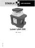 Laser LAR-200 FIN. Käyttöohje 16 664 09-06