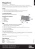 Megaphone. Safety. Product description. Buttons and functions. Use. Care and maintenance. Disposal. Specifications. Art.no 38-4165 Model SD-16S