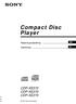 Compact Disc Player CDP-XE570 CDP-XE370 CDP-XE270. Betjeningsvejledning. Käyttöohje FI FR. 2001 Sony Corporation