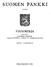 SUOMEN PANKKI VUOSIKIRJA SUOMEN PANKIN TALOUSTIETEELLINEN TUTKIMUSLAITOS HELSINGISSÄ 1953 XXXIII VUOSI KERTA LAATINUT