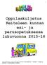 Oppilaskuljetus Keiteleen kunnan esi- ja perusopetuksessa lukuvuonna 2015-16