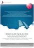 PRIVATE WEALTH MANAGEMENT