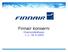 Finnair konserni Osavuosikatsaus 1.1.-30.9.2005