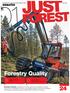 INTERNATIONAL MAGAZINE FROM KOMATSU FOREST NO 01/2011. Uudet mallit: Komatsu 911.5 ja 931.1