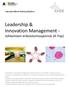 Leadership & Innovation Management - Johtamisen erikoistumisopinnot (4-7op)