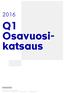 Q1 Osavuosikatsaus. Sanoma Oyj PL 20, 00089 Sanoma puh. 0105 1999 www.sanoma.com Y-tunnus 1524361 1 Kotipaikka Helsinki
