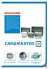 CARDMASTER. Fibox CARDMASTER. Erillinen osio riviliittimille NEMA 4X yhteensopiva RoHS-yhteensopiva ja halogeeniton