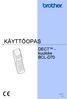 KÄYTTÖOPAS. DECT - kuuloke BCL-D70. Versio 0 FIN